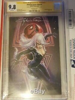Amazing Spider-Man # 1 CGC SS 9.8 Clayton Crain Virgin variant signed and sketch