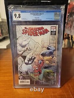 Amazing Spider-Man #1 Legacy #802 (CGC 9.8) Premiere Variant (White Pages)