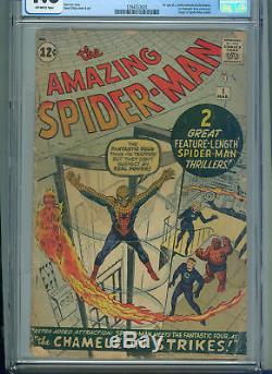 Amazing Spider-Man #1 (Mar 1963, Marvel) CGC 1.8 2nd Appearance of Spider-Man