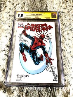 Amazing Spider-Man #1 Original Art Sketch 1/1 SIGNED MILGROM & LYDIC! CGC SS 9.8