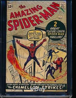 Amazing Spider-Man # 1 Stan Lee signature 1st page CGC 5.5 OWWHITE Pgs