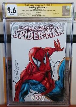 Amazing Spider-Man #1 sketch Edition 2015 CGC SS 9.6
