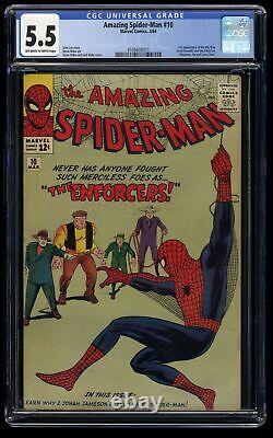 Amazing Spider-Man #10 CGC FN- 5.5 Off White to White 1st Appearance Enforcers