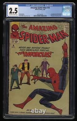 Amazing Spider-Man #10 CGC GD+ 2.5 Off White to White 1st Appearance Enforcers