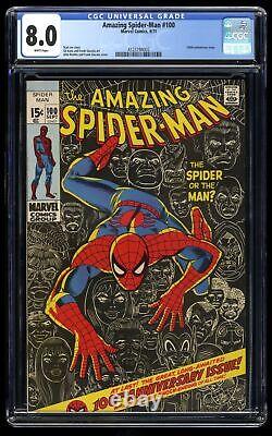Amazing Spider-Man #100 CGC VF 8.0 Anniversary Issue John Romita Jr. Cover