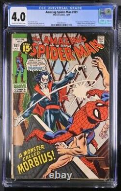 Amazing Spider-Man #101 (1971) CGC 4.0 1st Appearance of Morbius BRONZE AGE KEY