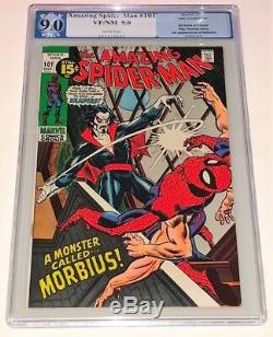 Amazing Spider-Man #101 1st app Morbius 1971 PGX 9.0 (like CGC) white pages
