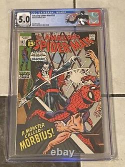 Amazing Spider-Man #101 CGC 5.0 Ow to White 1st Morbius Custom Label