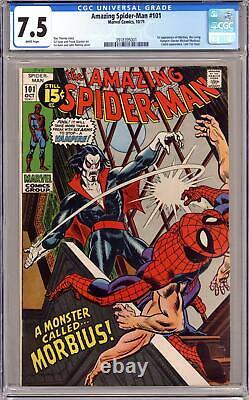 Amazing Spider-Man #101 CGC 7.5 1971 3918395001 1st app. Morbius