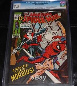 Amazing Spider-Man 101 CGC 7.5, OWithW Pages, 1st Appearance Morbius