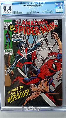Amazing Spider-Man #101 CGC 9.4 NM 1st Appearnce Morbius