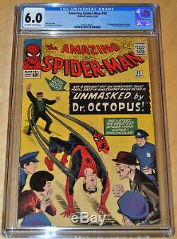 Amazing Spider-Man #12 CGC 6.0 (OFF-WHITE to WHITE PAGES) (3rd App. Of DOC OC)