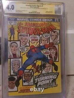 Amazing Spider-Man #121 CGC 4.0 TRIPLED SIGNED by STAN LEE, GERRY CONWAY, JOHN
