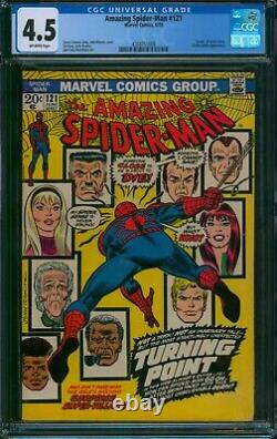 Amazing Spider-Man #121? CGC 4.5? Death of Gwen Stacy! Marvel Comic 1973