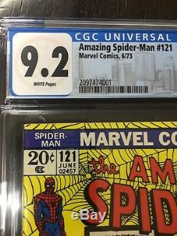 Amazing Spider-Man 121 CGC 9.2 WHITE Death Gwen Stacy New York Label Nice Copy