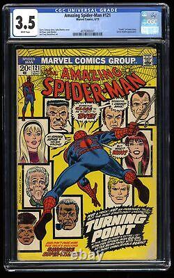 Amazing Spider-Man #121 CGC VG- 3.5 White Pages Death of Gwen Stacy! Marvel 1973