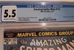 Amazing Spider-Man #122 CGC 5.5 Death of Green Goblin 1973 MARVEL ROMITA