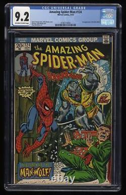 Amazing Spider-Man #124 CGC NM- 9.2 Off White to White 1st Appearance Man-Wolf