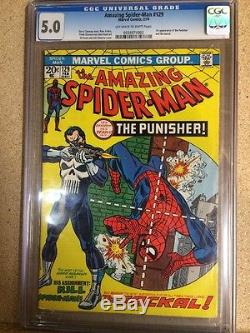 Amazing Spider-Man #129 (1974) CGC Graded 5.0 1st Punisher Appearance