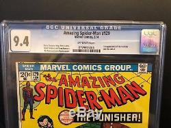 Amazing Spider-Man # 129 1st Punisher appearance Graded CGC 9.4 Near Mint