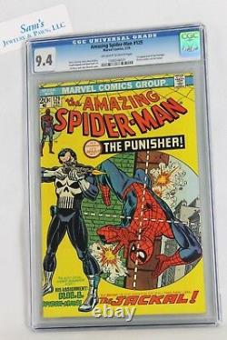 Amazing Spider-Man #129 (2/1974) CGC 9.4 Near Mint OW-WP Major Key 1st Punisher