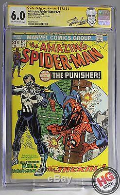 Amazing Spider-Man #129 2/74 CGC 6.0 SS Stan Lee John Romita 1st PUNISHER Key