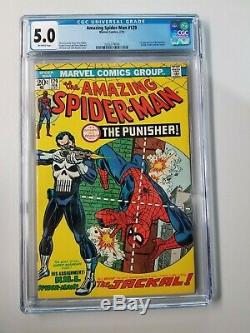 Amazing Spider-Man #129 CGC 5.0 1st Appearance of the Punisher & Jackal-New Case