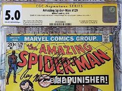 Amazing Spider-Man #129 CGC 5.0 SS 1st Punisher signed Romita, Conway & Thomas