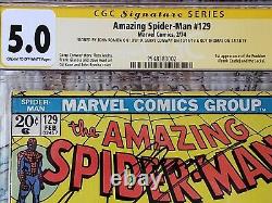 Amazing Spider-Man #129 CGC 5.0 SS 1st Punisher signed Romita, Conway & Thomas