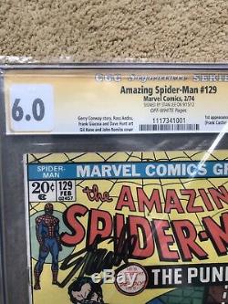Amazing Spider-Man # 129 CGC 6.0 SS 1st Punisher Appearance, Signed Stan Lee