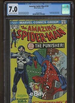 Amazing Spider-Man 129 CGC 7.0 FN/VF MARVEL 1974 1st Punisher