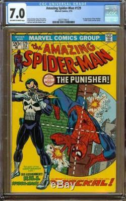 Amazing Spider-Man #129 CGC 7.0 OWithW 1st Appearance of Punisher