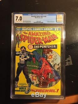 Amazing Spider-Man 129- CGC 7.0-Off white /white pages-1st Punisher-1116/67345