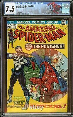 Amazing Spider-Man #129 CGC 7.5, 1st app. Of the Punisher 1974