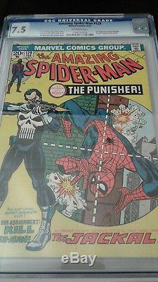 Amazing Spider-Man 129 CGC 7.5 Bronze Mega Key Marvel 1st App Punisher Spiderman