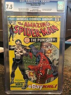 Amazing Spider-Man #129 CGC 7.5 MEGA KEY 1st Appearance of the Punisher