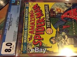 Amazing Spider-Man 129 CGC 8.0 1st Appearance Of The Punisher