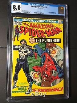 Amazing Spider-Man 129 CGC 8.0 / 1st Punisher appearance