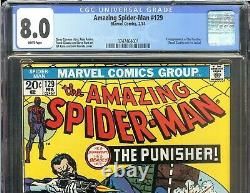 Amazing Spider-Man #129 CGC 8.0 First appearance of Punisher Marvel 1974 Key