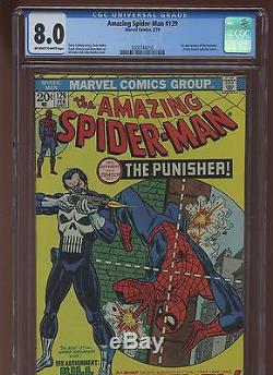 Amazing Spider-Man 129 CGC 8.0 VF MARVEL 1974 1st Frank Castle