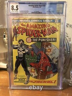 Amazing Spider-Man 129 CGC 8.5 1st Punisher