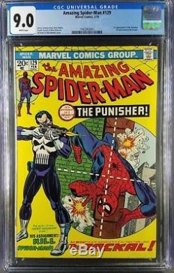 Amazing Spider-Man #129 CGC 8.5 9.0 9.2 WP No 9.4 9.6 1st App Punisher lot of 3