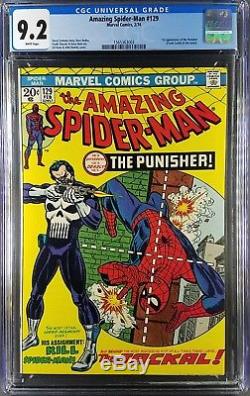 Amazing Spider-Man #129 CGC 8.5, 9.0, 9.2 WP No 9.4, 9.6 1st App Punisher lot x3