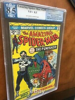 Amazing Spider-Man #129 CGC 8.5 KEY (1st Punisher, Frank Castle) Feb. 1974 Marvel
