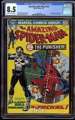 Amazing Spider-Man # 129 CGC 8.5 OWithW (Marvel, 1974) 1st appearance Punisher