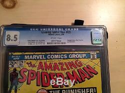 Amazing Spider-Man #129 CGC 8.5 Off-White 1st Punisher! No reserve