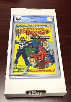 Amazing Spider-Man 129 CGC 8.5 WHITE Pages, 1st Punisher LOOK