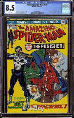 Amazing Spider-Man # 129 CGC 8.5 White (Marvel, 1974) 1st appearance Punisher