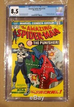 Amazing Spider-Man #129 (CGC 8.5) White pages, nicely centered