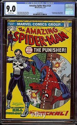 Amazing Spider-Man # 129 CGC 9.0 OW (Marvel, 1974) 1st appearance Punisher